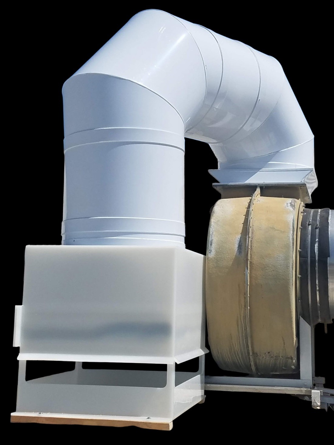 Industrial ventilation ducting installation